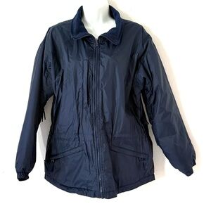 Columbia Sportwear Co Vtge Navy Blue Lighweight Jacket
